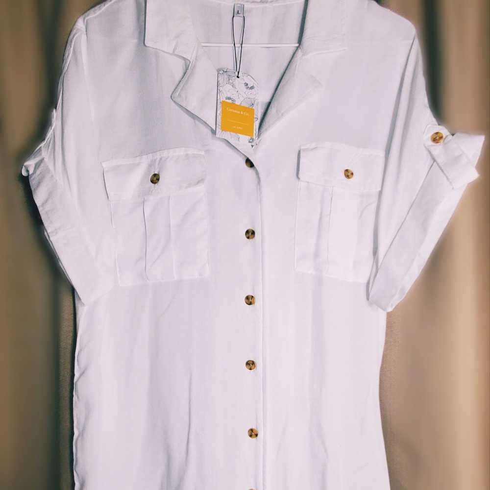 Button up  🌸 Boho top